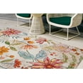 thumbnail image 2 of Linon Outdoor Washable Area Rug Collection, Ivory and Pink, 5' x 7', 2 of 8