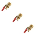 thumbnail image 2 of mmirethe Various Type Ball Valve Threaded Brass Ball Valve 4 interface 20mm 8mm Red 3Set, 2 of 6