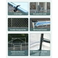 thumbnail image 6 of Mulinsonfly Heavy-Duty Outdoor Dog Kennel 90" x 90" x 65" with Lockable Door & Waterproof Roof for Yard & Farm, 6 of 9