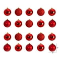 thumbnail image 2 of Nearly Natural Red Plastic Holiday Christmas 3" Shatterproof Ornament Set, 20 Count, 2 of 4