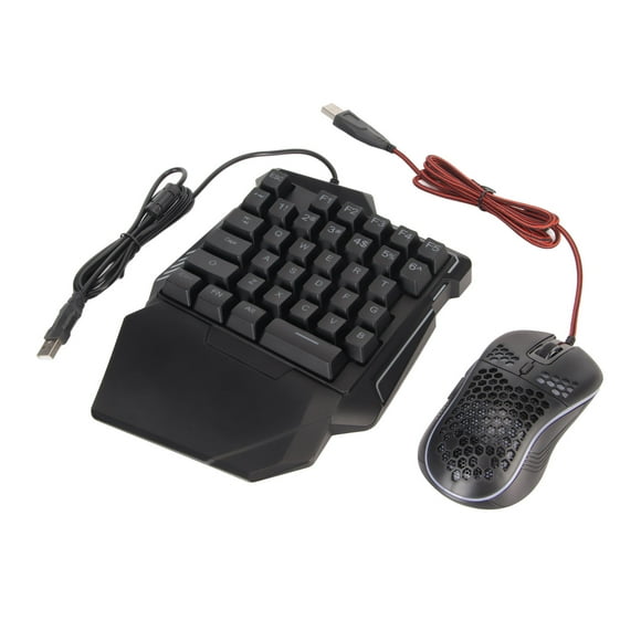 Keyboard Mouse Converter, Wired Connection Durable Customizable Keys Easy To Operate Keyboard Converter Set Silent Design for Game Console