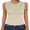 Beige, variant on Ribbed Tank Tops for Women Crew Neck Ruffle Sweater Vest Cute Sleeveless Shirts 2026 Summer Business Casual Outfits Black X-Small