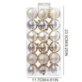 thumbnail image 3 of CHGBMOK 36Pcs Christmas Balls Ornaments Shatterproof Christmas Tree Decorations Ball Hanging Ornaments for Christmas Tree Wreath Party Decor (Beige,1.57 inches/4 cm), 3 of 6