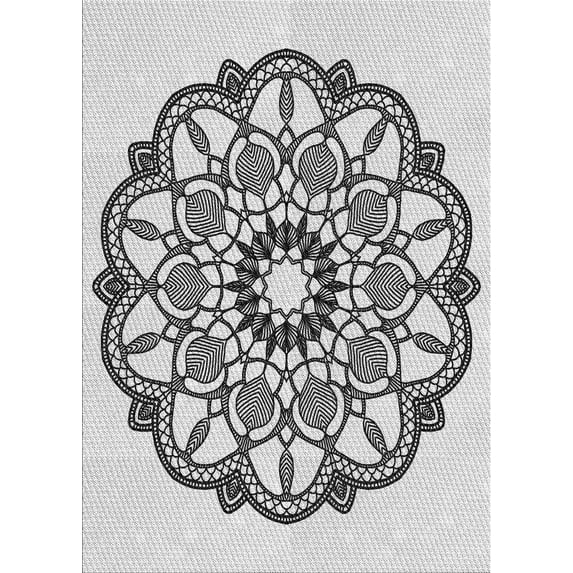 Ahgly Company Machine Washable Indoor Rectangle Transitional Platinum Gray Area Rugs, 4' x 6'