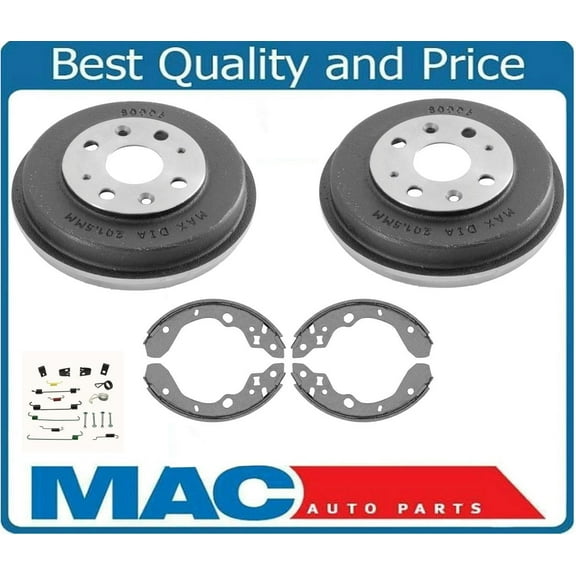 Fits 1999-2003 Mazda Protege (2) Brake Drums Brake Shoes and Springs