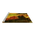 thumbnail image 2 of Ahgly Company Machine Washable Indoor Rectangle Oriental Yellow Modern Area Rugs, 7' x 10', 2 of 4