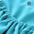 thumbnail image 6 of Bare Home Luxury 1800 Collection Fitted Sheet, Ultra-Soft, Deep Pocket, Full, Aqua, 6 of 8