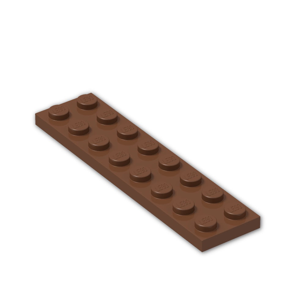 Lego 20 Pieces 2x6 Brown Plate 3795 
