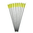 thumbnail image 5 of AMEYXGS (24pcs Yellow) Archery 31" Carbon Arrow Feather for Recurve Bow Practice Hunting Target, 5 of 5