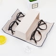 thumbnail image 4 of LifeArt Eyeglass Case Hard Shell, Two Pairs of Glasses Can Be Placed, Fashionable and Portable PU Leather(Blue), 4 of 5