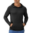 thumbnail image 2 of pstuiky hombres de manga larga, Sudadera deportiva de manga larga con capucha y secado rápido para hombre salir tops m, 2 of 3