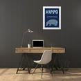 thumbnail image 3 of Lewis, Sheldon 25x32 White Modern Wood Framed Museum Art Print Titled - Hippo, 3 of 4