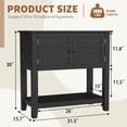 thumbnail image 2 of Panapinka 20-29 Gallon Aquarium Stand with Charging Station, 660LBS Heavy Duty Fish Tank Stand with Doors & Open Storage for Reptile Turtle Tank (Without Fish Tank), 2 of 8
