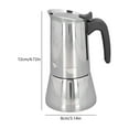 thumbnail image 3 of Compact Stovetop Coffee Maker 2/4 Cups with Ergonomic Designs for Electric Induction Cooktops Portable and Sturdy, 3 of 6