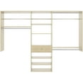 thumbnail image 4 of The Stow PH53-MJ 8 ft. Wide Perfect Fit Reach-In Closet Organizer Kit, Honey Blonde, 4 of 4