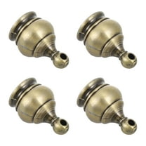 STOBOK 4Pcs Lamp Shade Nut Screw Cap Brass Round for Lighting Assembly