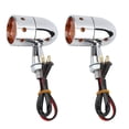 thumbnail image 1 of Retro Bullet Style Motorcycle Bright LED Turn Signal Light Indicator Lamp, 1 of 9