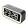 thumbnail image 1 of Maoww Digital Alarm Clock Bedside Desktop Clocks Multifunctional Mirror Table Clock Electronic LED Clocks Kids Adults Black, 1 of 1