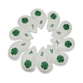 thumbnail image 3 of Juego de 10 Uds. de fundas para cabeza de hierro de Golf, número bordado para palos de Golf, planchas, fundas protectoras resistentes al agua Blanco shamjiam cubiertas de cabeza de hierro de golf, 3 of 9