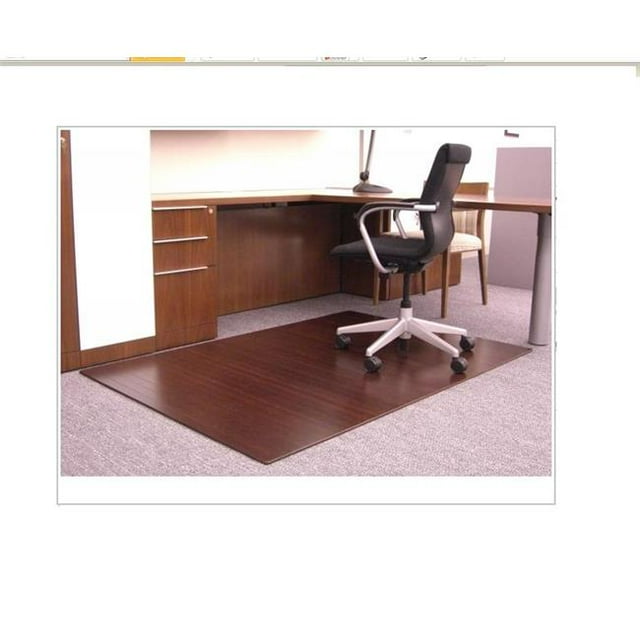Bamboo Rug Co. Nouveau Tapis de Chaise Enroulable en Bambou Cerise 4 Pouces 48 Pouces x 72 Pouces