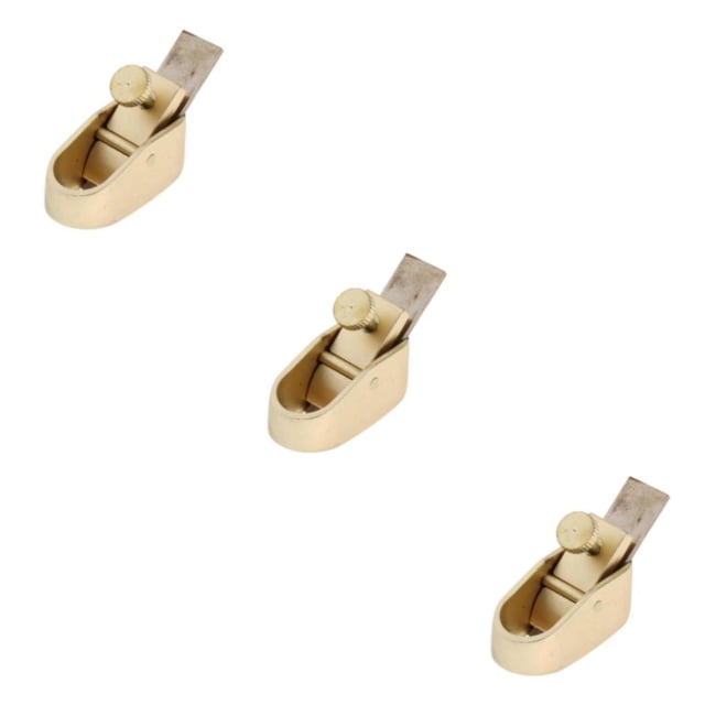Thinsony Vintage Brass Violin Making Tool Woodworking Plane Authentic Craftsmanship Gold S 3PCS