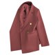 thumbnail image 2 of Blazer de mujer, moda informal, color liso, bolsillo, cuello vuelto, blusa de manga larga, blazer, blusa de dacrón para mujer, 2 of 3