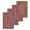 Reddish Brown, variant on Red Boho Kitchen Dish Towels for Drying Dishes Set of 3, Vintage Ethnic Tribe Abstract Art Floral Waffle Weave Microfiber Hand Tea Bathroom Towels Quick Dry & Absorbent Towel 12x12