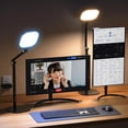 thumbnail image 1 of Lámparas de escritorio LED para oficina en casa con base, lámpara de escritorio alta con 50 modos de luz y memoria y temporizador, luz de computadora, lámparas de mesa ajustables flexibles para, 1 of 10
