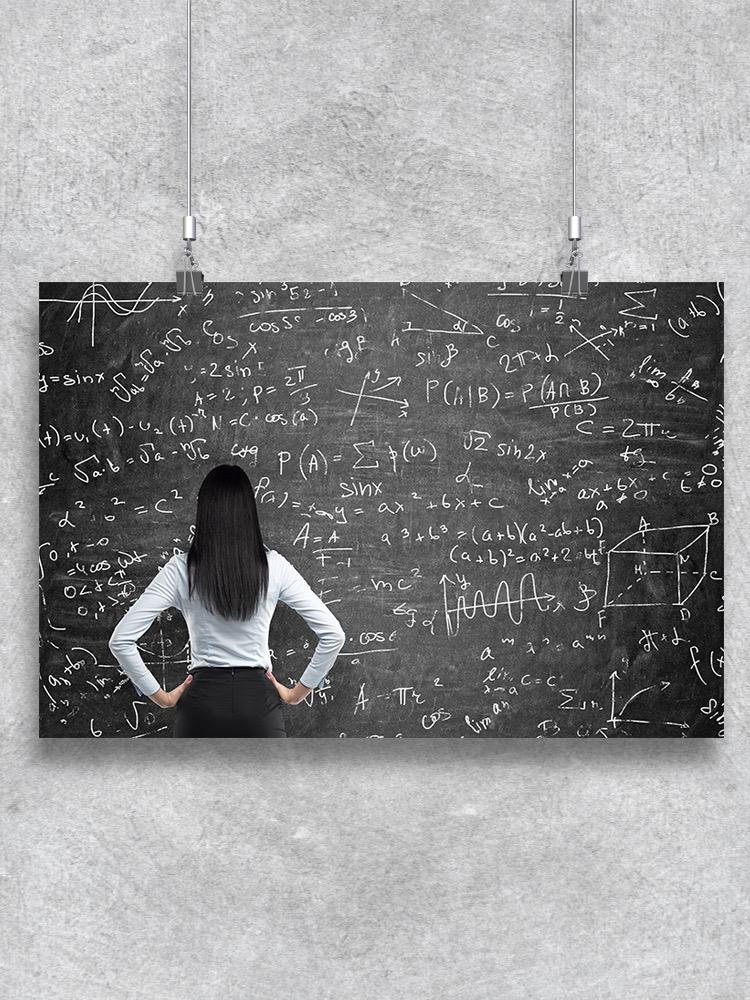 Math Calculations On Chalkboard Poster Image by Shutterstock