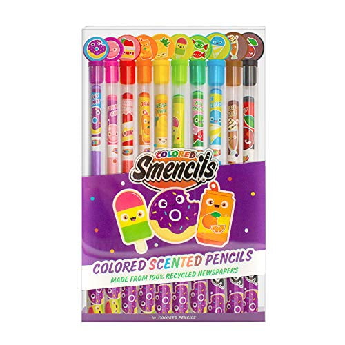 Scentco Colored Smencils - Gourmet Scented Coloring Pencils, 10 Count