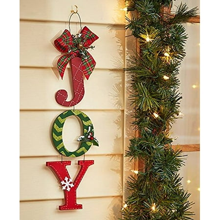 Joy Christmas  Door or Wall  Hanger Decoration Walmart  com