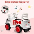 thumbnail image 5 of 6V Battery Powered Electric Quad,Kids Ride On ATV,Forward/Reverse Switch, Rear Wheeler Motorized Ride On Mini Vehicle Car for Toddlers Boys Girls,White, 5 of 7