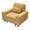 Yellow, variant on IVV Corduroy Upholstered Accent Chair with Deep Seat & Built-in Cup Holders, Modern Lounge Sofa Armchair with Pillow, Comfy Reading Chair for Living Room Bedroom Apartment (Beige)
