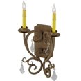 thumbnail image 5 of Meyda 145752 12 in. Thierry 2 Light with Crystals Wall Sconce, No Glass, 5 of 5