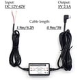 thumbnail image 3 of DC 12V to 5V Micro USB Cable Right Angle Plug, Dash Cam Hardwire Kit Micro USB Charger Car Direct Wired Charging Cable, 3 of 5