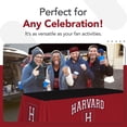 thumbnail image 5 of Harvard Crimson 6' College Sports Printed Table Throw - NCAA Licensed - Polyester Draped - School Tablecloth (Black, Red, White), 5 of 5