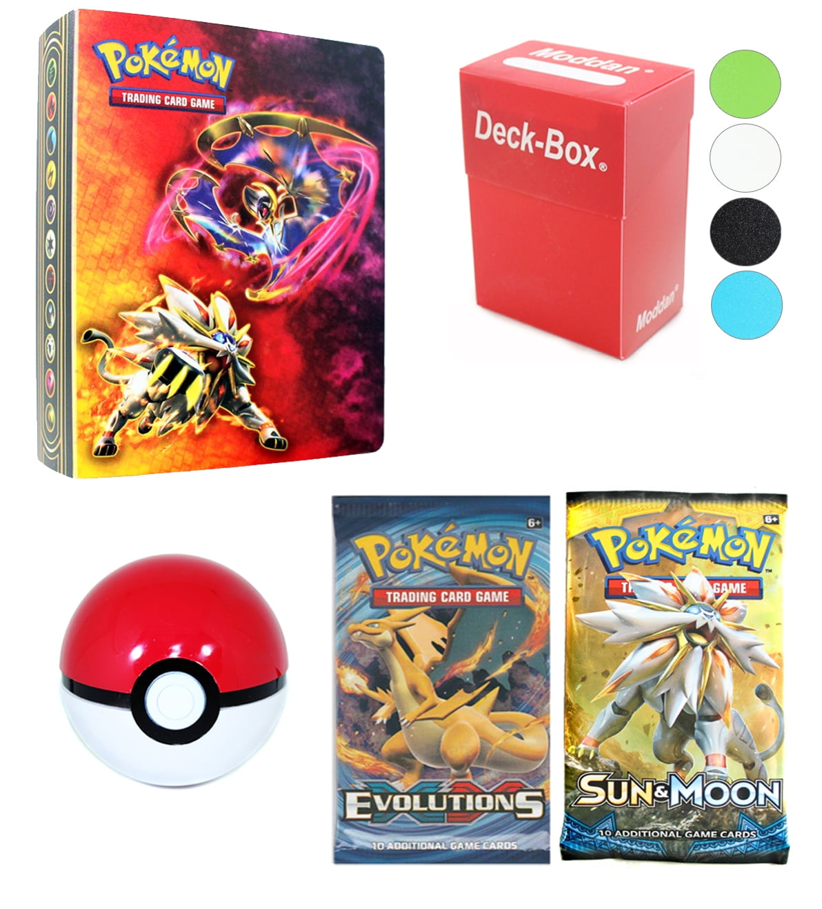 10 Pack Pokemon Card TCG Storage Mini Album Binders Each Holds 60 Cards