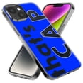 thumbnail image 2 of MUNDAZE Apple iPhone XS Max Shockproof Clear Hybrid Protective Phone Case Blue Clear Funny Text Quote That's Cap Cover, 2 of 5