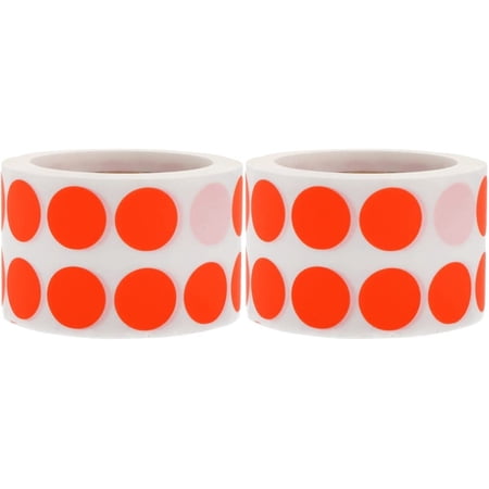 Circle Stickers 2rolls Color Inventory Sealing Shop Circle Polka Colored Scrapbooking Decals Wrapping Stickers of for Label Scrapbook Home Store Stickers, Bright Practical Sticker Labels