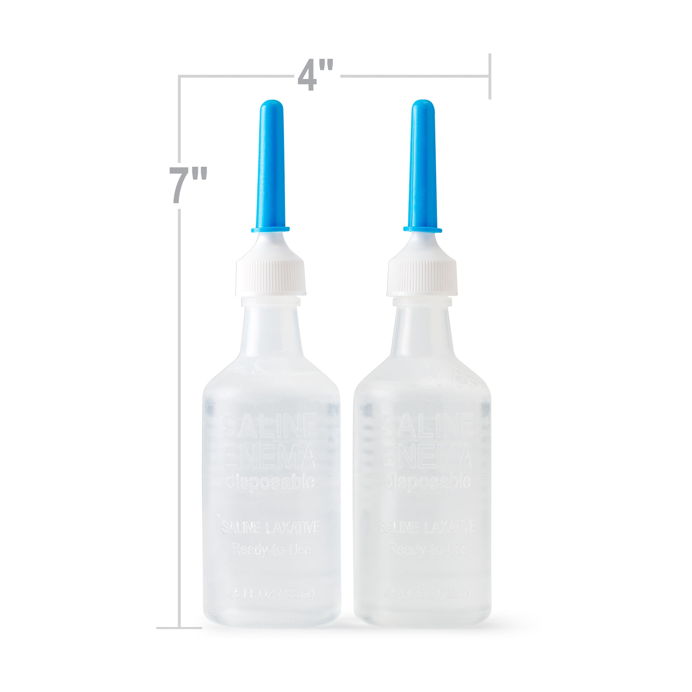 Equate Enema Saline Laxative Sodium Phosphates Rectal Solution, 4.5 fl oz each, 2 Counts