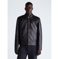 thumbnail image 3 of Free Assembly Men's Leather Jacket with Zip Pockets, Sizes XS-2XL, 3 of 7
