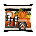 thumbnail image 2 of AUQ 2026 New Autumn Harvest Pumpkin Maple Leaf Decorative Flax Throw Pillow Cover 18 X 18",Porch Patio Outdoor Pillowcase,Spring Fall Autumn Flower Farmhouse Couch Cushion Case Decor, 2 of 3