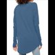 thumbnail image 5 of Camisas de Larga Holgadas y Cuello Redondo para Mujer, de Moda, para Otoño, con Agujeros para los Pulgares, Informales, de Corte Holgado. Azul Marino XXXL, 5 of 6
