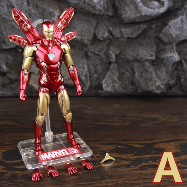 WJSDDXD ZD Toys Marvel Iron Man MK85 2.0 LED 7” Action Figure The
