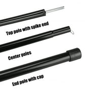 Wiipahome 2 Pcs Tent Pole 81 Inches ,Telescopic Adjustable Length Poles for Camping ,Canopy ,Awning ,Shelter ,Hiking ,Steel Materials ,Black