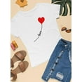 thumbnail image 3 of Love Balloon Heart Lettering  T-Shirt Women -Image by Shutterstock, Female Medium, 3 of 4