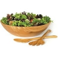 thumbnail image 4 of Lipper International 7-Piece Bamboo Round Salad Bowl Set with Servers, 4 of 5