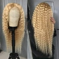 thumbnail image 3 of Women's fashion synthetic wig 613# middle part long curly hair small curly hair wig, 3 of 10