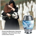 thumbnail image 4 of Burial Dove Close To Hands Urns For Adult Human Ashes - Cremation Urns For Ashes For Men & Women - Little Urns For Human Ashes - Memorial Urns And Keepsakes For Ashes (Size - 3inch, 2pcs), 4 of 5