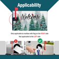 thumbnail image 3 of Winter Welcome Pine Tree Fabric Welcome Mailbox Cover Magnetic Standard 21x18inch, Cardinal Snow Green Forest Christmas Red Bird Decorative Post Letter Box Decoration Wrap Decor for Garden Yard, 3 of 6